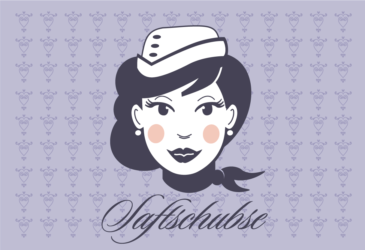 Adobe Illustrator Entwurf Plakativ Wiesbaden Vektorstil Stewardesse